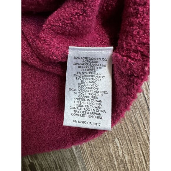 2/$18 SALE! Sigrid Olsen Cardigan Sweater Womens Size‎ M Pink Boucle Beaded - Picture 8 of 9